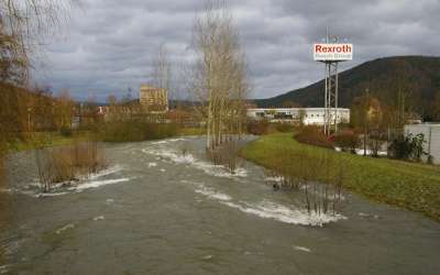 Hochwasser an der Lohr Jan. 2011